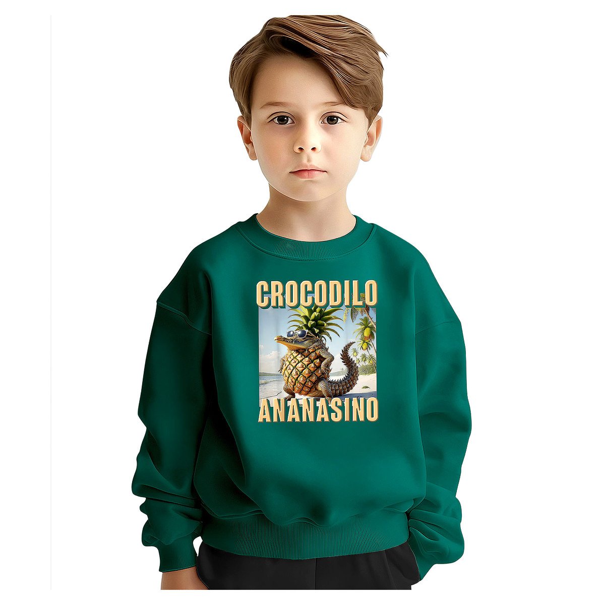 BLUZA DZIECIĘCA CROCODILO ANANASINO 134-140 DLA CHŁOPCA DZIEWCZYNKI
