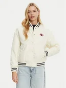 Kurtki damskie - Guess Jeans Kurtka bomber W5RL43 WHAA2 Beżowy Regular Fit - miniaturka - grafika 1