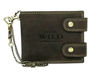 Portfele - WILD skórzany porfel męski 2900-BIC brązowy 2900-BIC - miniaturka - grafika 1