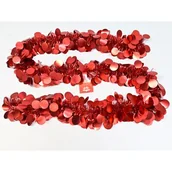 Ozdoby bożonarodzeniowe - Łańcuch choinkowy 13 cm x 2 m czerwony - miniaturka - grafika 1