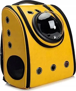 Korbi TRANSPORTER PLECAK TORBA DLA KOTA PSA KOSMICZNY ŹÓŁTY WODOODPORNY - Transportery dla kotów - miniaturka - grafika 1