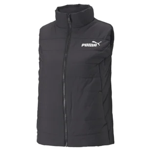 Damska ocieplana kamizelka ESS PUMA Black - Kurtki i kamizelki sportowe damskie - miniaturka - grafika 1