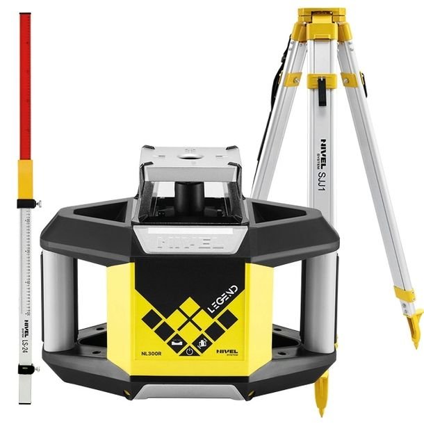 Nivel System Nl300r Digital Niwelator Laserowy Rotacyjny Statyw Sjj1 Łata