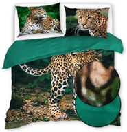 Pościel - Pościel Bawełniana Animals 160X200 Lampart 20572 - miniaturka - grafika 1