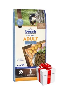 Bosch Petfood Adult Fish & Potato, ryba i ziemniak (nowa receptura) 15kg + Niespodzianka dla psa GRATIS - Sucha karma dla psów - miniaturka - grafika 1