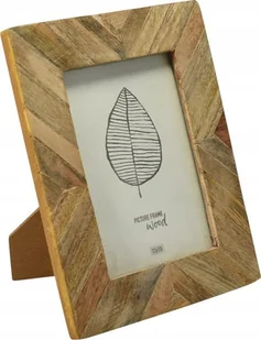 Ramka Home Styling Collection Ramka na zdjęcia z drewna mango PATCHWORK, 19 x 24 cm - Ramki na zdjęcia - miniaturka - grafika 1