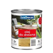 Farby i impregnaty do drewna - LuxDecor Olej wodny do drewna Dąb 0,7 l - miniaturka - grafika 1