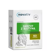 Włosy, skóra, paznokcie - MEDICINAE Novativ Skrzyp z biotyną complex, 60kaps. - miniaturka - grafika 1