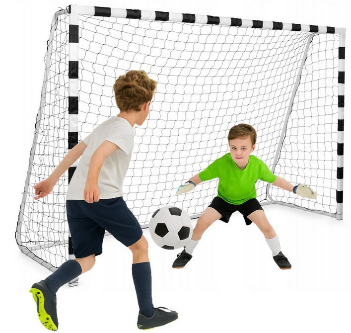 NEOPRO 99312 bramka piłkarska treningowa do ogrodu metal metalowa mocna 300x200