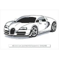 Pasmanteria - Haft krzyżykowy - Zestaw do haftu - Sportowy samochód III - miniaturka - grafika 1