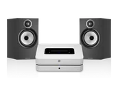 Zestawy stereo - Bluesound POWERNODE (biały) + 606 S3 (czarny) - miniaturka - grafika 1