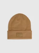 Czapki męskie - 4F Czapka beanie uniseks - brązowa Uniwersalny - miniaturka - grafika 1