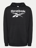 Bluzy męskie - Reebok Bluza Identity Big Logo 100050290 Czarny Regular Fit - miniaturka - grafika 1