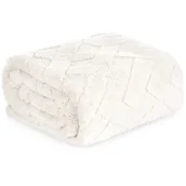 Koce - Koc EUROFIRANY D91 Caro 70 x 160 cm Kremowy - miniaturka - grafika 1