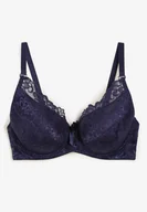 Biustonosze - Granatowy Biustonosz Typu Full Cup z Usztywnionymi Miseczkami Kristial - miniaturka - grafika 1