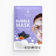 Maseczki do twarzy - Stay Well, Deep Cleansing Bubble Mask, Głęboko oczyszczająca maska bąbelkowa do twarzy, Charcoal, 20g - miniaturka - grafika 1