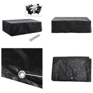 Pokrowce na meble ogrodowe - vidaXL Pokrowiec na meble ogrodowe 8 oczek 300×140×90 cm - Pokrowiec na meble ogrodowe - Pokrowiec ochronny na meble ogrodowe - Plandeka na meble ogrodowe - Maska na meble ogrodowe - miniaturka - grafika 1