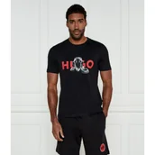 Koszulki męskie - HUGO T-shirt Deyladec | Regular Fit - miniaturka - grafika 1