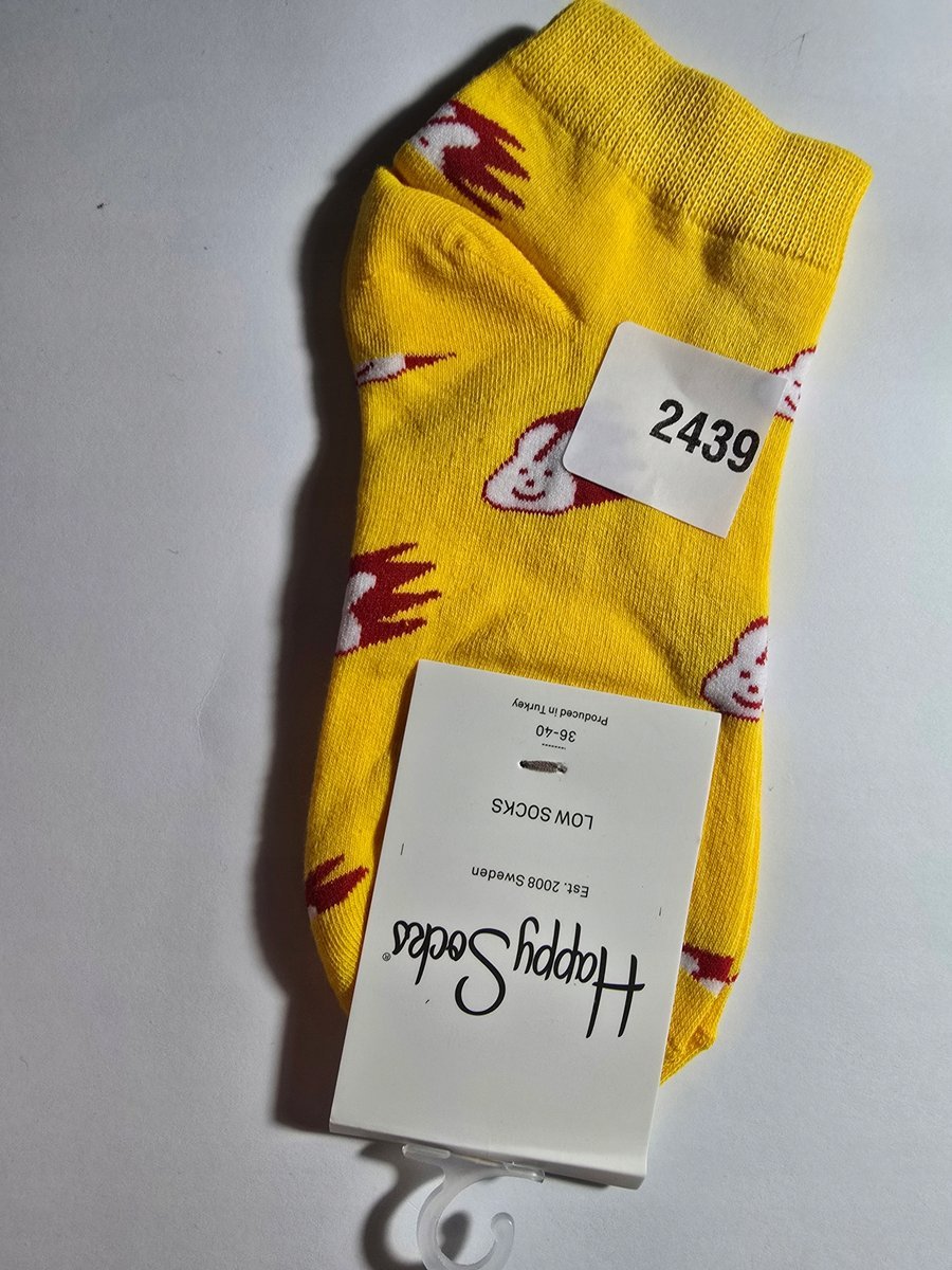 Kolorowe skarpety Happy Socks stopki unisex rozmiar 36-40 (2439)