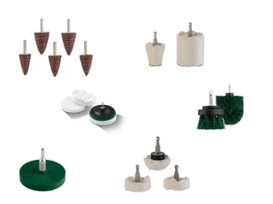 PARKSIDE® Akcesoria do szlifowania lub polerowania, uchwyt Ø 6,3 mm - Akcesoria do elektronarzędzi - miniaturka - grafika 1