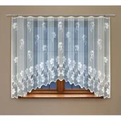 Firany - Firanka żakardowa 160 x 300 cm biała - miniaturka - grafika 1