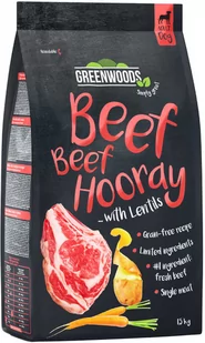 Greenwoods 1,5 kg w super cenie! - Wołowina z soczewicą, ziemniakami i marchwią - Sucha karma dla psów - miniaturka - grafika 1