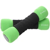 Hantle i ciężarki - HMS Hantelki ciężarki miekkie 2 x 1,5 KG HMS CM07 zielone abisal-17-47-213 - miniaturka - grafika 1