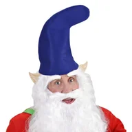 Dodatki do strojów karnawałowych - Czapka Skrzata Niebieska - miniaturka - grafika 1