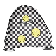 Worki na buty - PASO Be Uniq Worek Na Buty Sportowy Gimnastyczny Smiley World W Kratkę - miniaturka - grafika 1
