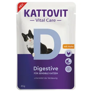 Kattovit Vital Care Digestive, saszetki z kurczakiem - 24 x 85 g - Mokra karma dla kotów - miniaturka - grafika 2