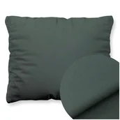 Poszewki na poduszki - Poszewka Bawełna 70 x 80 Jednolita Ola Grafitowa Grafit - miniaturka - grafika 1