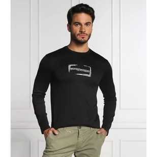 Emporio Armani Longsleeve | Regular Fit - Koszulki męskie - miniaturka - grafika 1