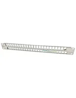 Pozostałe akcesoria sieciowe - Patch panel 19&quot; modularny 48 portów 1U z podporą niewyposażony ALANTEC - miniaturka - grafika 1