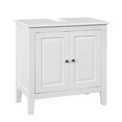 Szafki łazienkowe - SoBuy FRG202-W Szafka pod umywalkę Łazienkowa biała - miniaturka - grafika 1