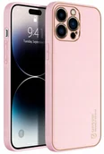 Etui i futerały do telefonów - Dux Ducis Yolo etui iPhone 14 Pro Max elegancki pokrowiec ze skóry ekologicznej różowy - miniaturka - grafika 1