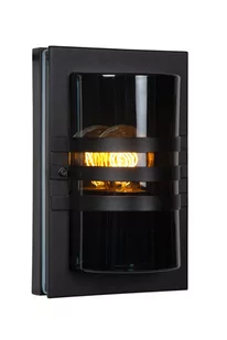 Lucide Privas 14826/01/30 kinkiet lampa ścienna IP44 1x40W E27 czarny - Lampy ścienne - miniaturka - grafika 2