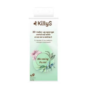 KillyS Blooming Pastel 3D Make-up Sponge gąbeczka 3D do makijażu wzbogacona ekstraktem z aloesu - Gąbeczki do makijażu - miniaturka - grafika 1