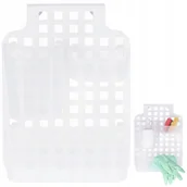 Półki łazienkowe - Półka pod prysznic łazienkowa zawieszana biała - miniaturka - grafika 1