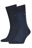 Skarpetki męskie - Tommy Hilfiger 2 szt. granatowe skarpetki męskie, Rozmiar 43-46 - miniaturka - grafika 1