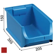 Skrzynki i torby narzędziowe - Allit pojemnik ProfiPlus nr 4, czerwony 204x350x150mm (456213) - miniaturka - grafika 1