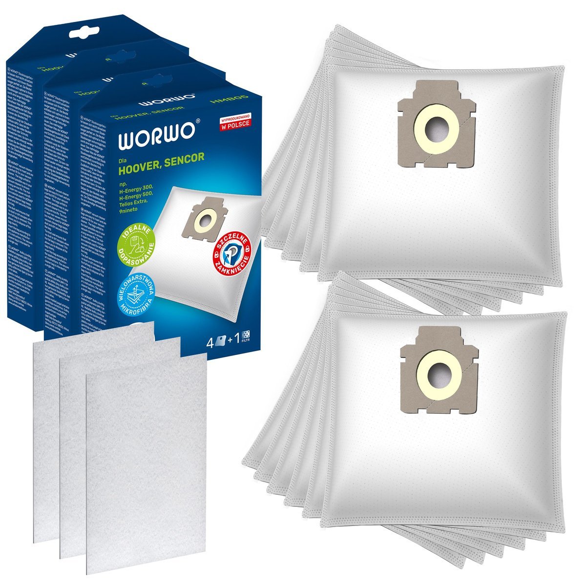 12X Worki Do Odkurzacza Hoover Telios Extra H81