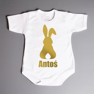 Złoty zajączek - body wielkanocne - Body dla niemowląt - miniaturka - grafika 1