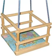 Place zabaw - Malimas Huśtawka Drewniana z poduszką - miniaturka - grafika 1