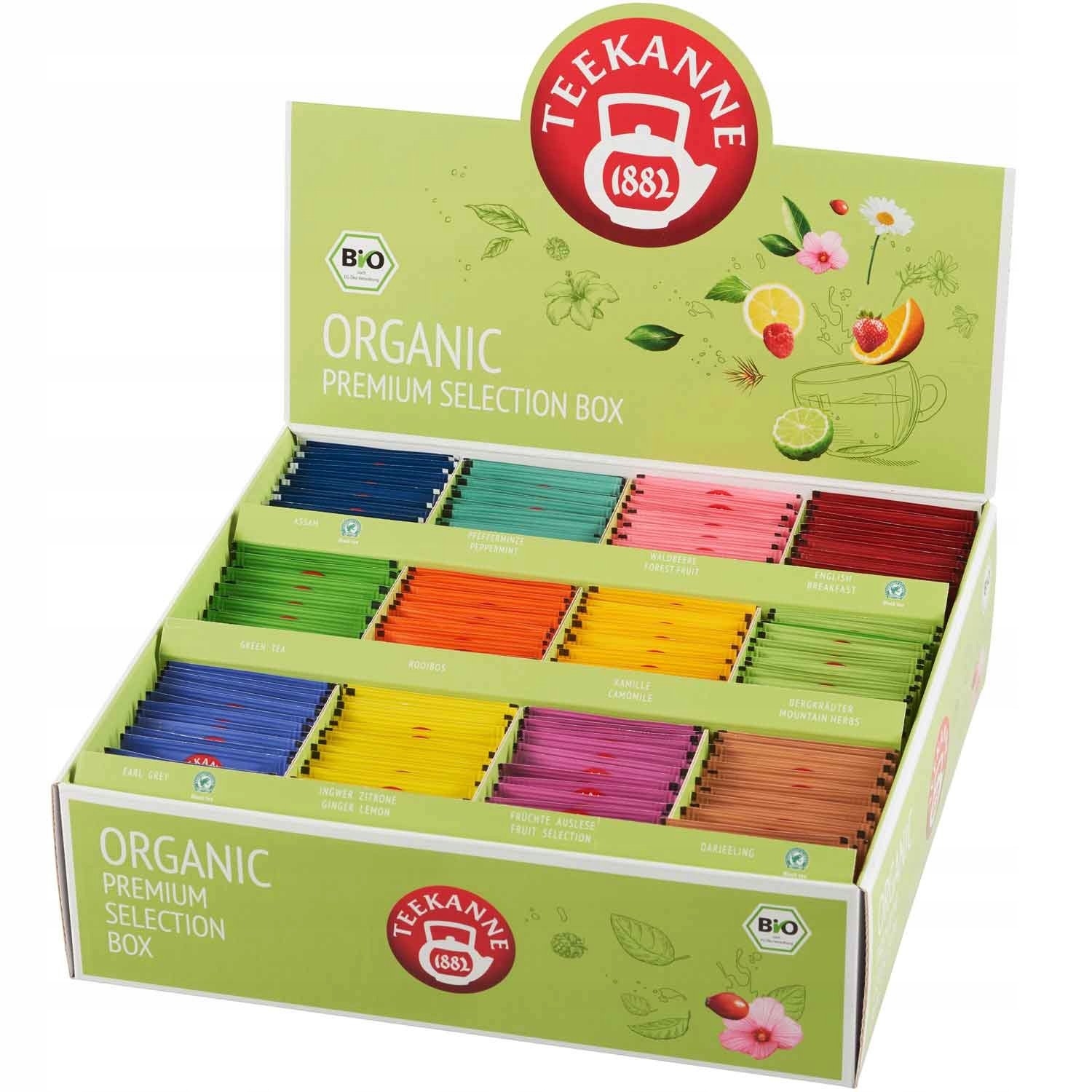 Zestaw Herbat Teekanne Organic Premium Selection 180 szt