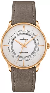 Zegarek Zegarek Junghans 27/5012.01 Meister Worldtimer 40mm - Zegarki męskie - miniaturka - grafika 1