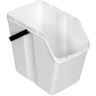 Kosze na śmieci - Zestaw 4 koszy na śmieci SORTIBOX - biały 25 L - miniaturka - grafika 1