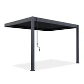 Kratki i pergole - Przyścienna pergola ELEGANCE WALL 3x4 Anthracite - Gutroof - miniaturka - grafika 1