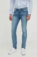 Spodnie męskie - Pepe Jeans jeansy męskie kolor niebieski - miniaturka - grafika 1