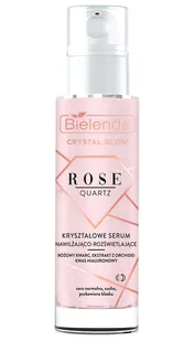 BIELENDA Bielenda Crystal Glow Rose Quartz Kryształowe Serum nawilżająco - rozświetlające 30ml 133823 - Serum do twarzy - miniaturka - grafika 1