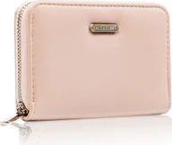 Portfele - David Jones Poręczny portfel damski z gładkiej eko skóry zapinany suwakiem David Jones NoSize - miniaturka - grafika 1